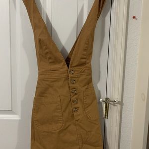 Brown overall skirt